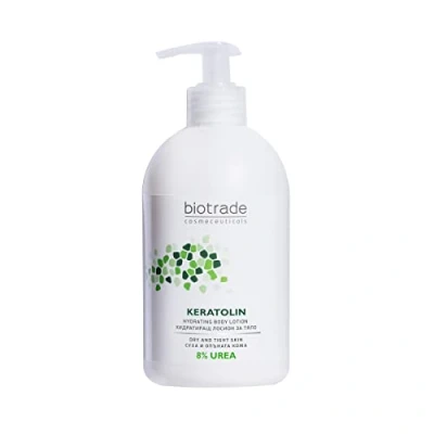 Image of Biotrade Keratolin Body Milk 8% Urea Soothes Dry and Itching Skin Deeply Hydrates 400 ml