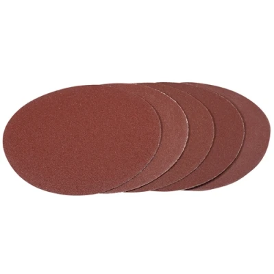 Image of Draper Hook and Loop Aluminium Oxide Sanding Discs, 180mm, Assorted Grit (Pack of 5)