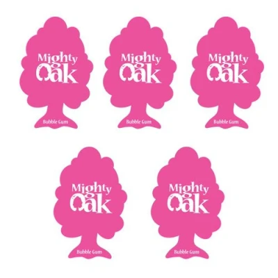 Image of 2 x MIGHTY OAK AIR FRESHENER CAR / HOME OFFICE BUBBLE GUM PINK PACK