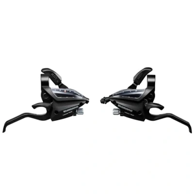 Image of Shimano Altus ST EF500 EZ fire plus STI set, 2 finger lever, x 7 speed, black