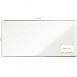 Image of Nobo Premium Plus Steel Magnetic Whiteboard 2700x1200mm