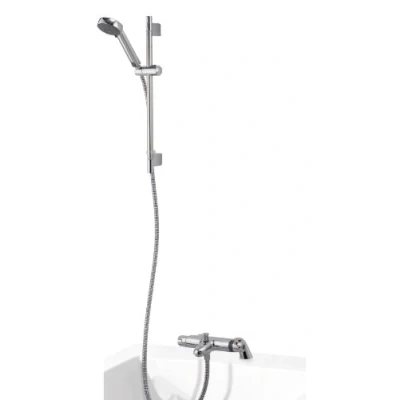 Image of Aqualisa MD100BSM Chrome Midas 100 Bath Shower Mixer WITH 90 mm