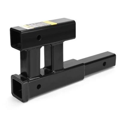 Image of MAXXHAUL 70070 Trailer Hitch Dual Tow Extension Reciever 4000 lbs. GTW Capacity, Black, Size: 2 inch