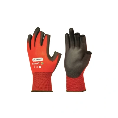 Image of Skytec Digit 1 Large Work Safety Glove Red/Black (1 Pair)