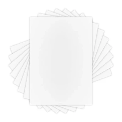 Image of Craft Perfect Classic Card Bright White Weave Textured A4 216gsm Pack of 50 Sheets