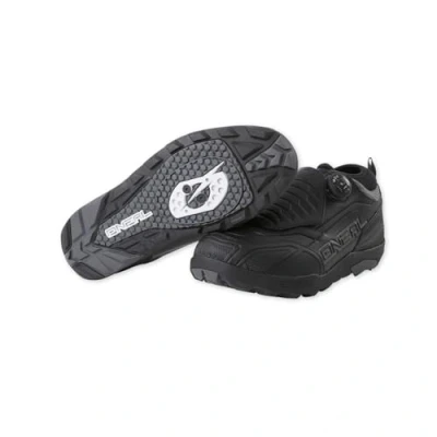 Image of O&#039;Neal Cycling Shoe Mountain Bike MTB DH FR Downhill Freeride Waterproof, Breathable, Twist and Quick Fastener Loam WP SPD Unisex Adult Black Size 39