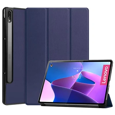 Image of Lobwerk Protective Case for Lenovo Tab P12 Pro 12.6 Inch Slim with Stand Function and Auto Sleep/Wake Blue