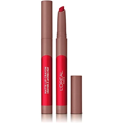 Image of L&#039;Oreal Paris Infallible Very Matte Lip Crayon Lipstick, Smudge Proof, Nude 104 Tres Sweet, 1 kg