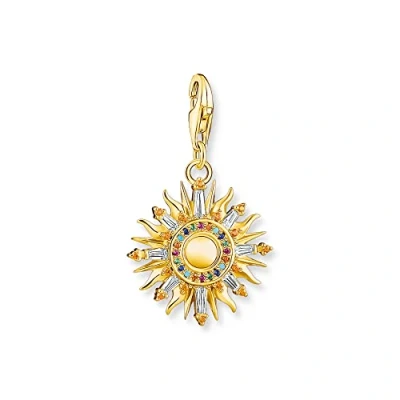 Image of Thomas Sabo Women Charm Pendant Sun Gold 18K Yellow Plating, 925 Sterling Silver 1935 488 7