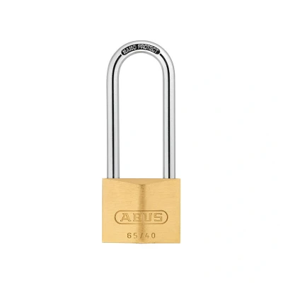 Image of Abus 65/40mm Brass Padlock 63mm Long Shackle Keyed Alike 406