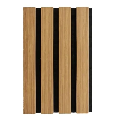 Image of DecorAndDecor Acoustic Slat Wood Wall Panel and Ceiling Panelling Decorative 3D MDF 16cmx24cm Oak