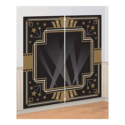 Image of (PKT) Hollywood G&amp;G Photo Booth Scene Setter (2 pc) Glitz &amp; Glam
