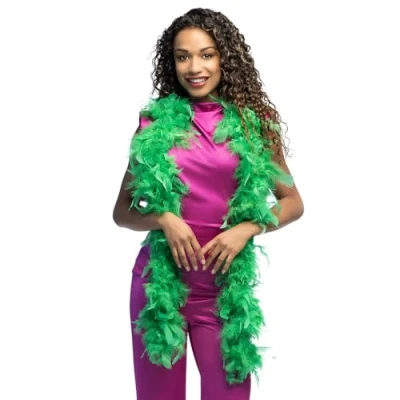 Image of Boland 52702 Feather Boa, 180 cm, Green