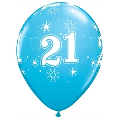 Image of Pioneer Europe 53460, Blue, 21st Sparkle Balloons