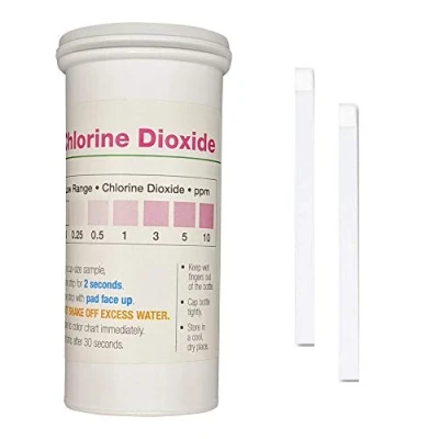 Image of Chlorine Dioxide Single Factor Test Strips, 0 10 ppm [Vial of 50 Strips]