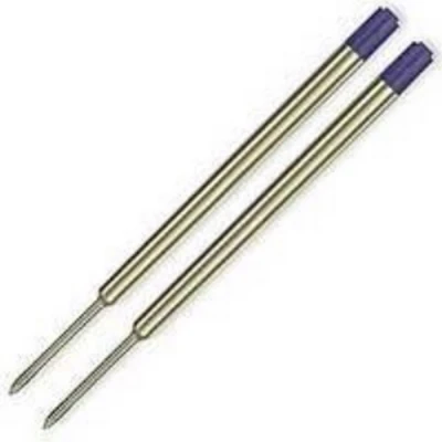Image of Quality Blue Medium Ballpoint Pen Refills (Pack of 12)