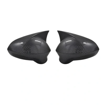 Image of Side Rearview Mirror Cap 1 Pair For Seat Leon MK2 1P Ibiza MK4 6J Exeo 3R 2009 2010 2011 2012 Cover Caps Housing(Carbon Fiber)