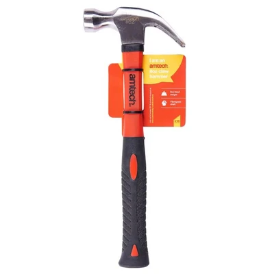 Image of Amtech A0240 8oz (225g) Claw Hammer with fibreglass Shaft