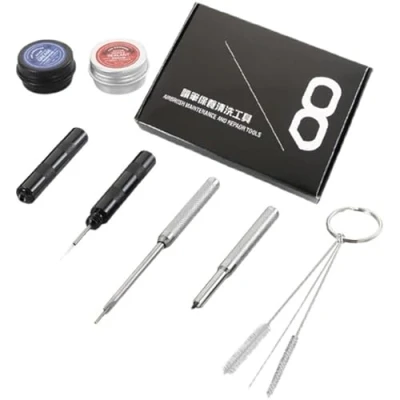 Image of SAGUD Professional Airbrush Cleaning Maintenance Tools and Air Brush Spray Repair Kit Suitable for Various Guns