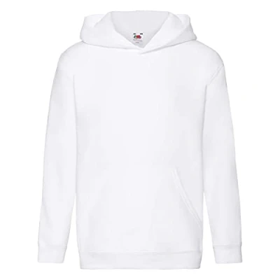 Image of Fruit Of The Loom SS873 boys&#039;s Children&#039;s sweatshirt in White