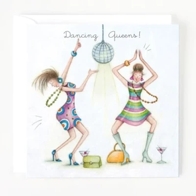 Image of Berni Parker Friend Card Dancing Queens