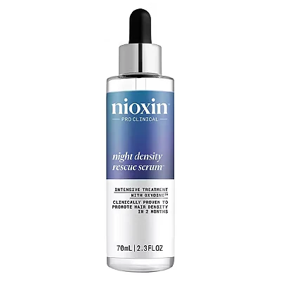 Image of Nioxin Night Density Rescue Serum Overnight Hair Thickening for Optimised Growth with Ginger &amp; Caffeine (70ml)