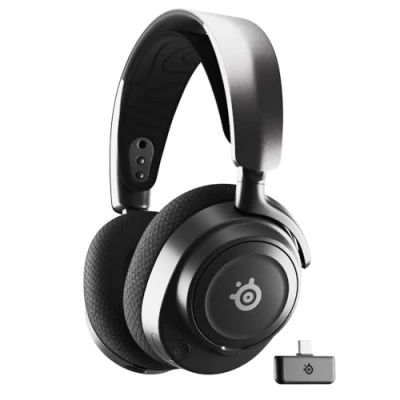 Image of SteelSeries Arctis Nova 7 Wireless Multi Platform Gaming Headset Neodymium Magnetic Drivers Dual 2.4GHz &amp; Bluetooth 38Hr USB C Battery ClearCast Gen2 AI Mic PC, PS5, Switch, Mobile