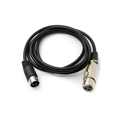 Image of System S Audio Cable 150 cm XLR 3 Pin Female to DIN 5 Male Adapter in Black