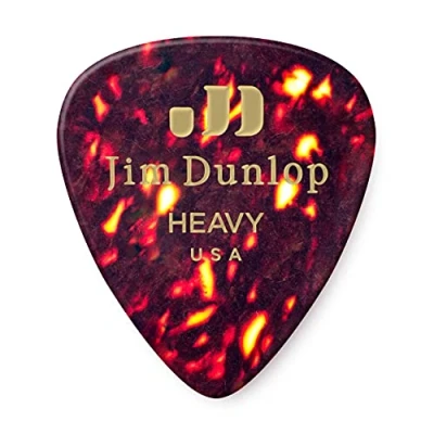 Image of Dunlop 483R05HV Shell Classic Celluloid Heavy Guitar Picks, 72 Pack
