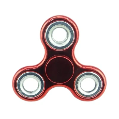Image of Christmas Concepts® Exclusive Fidget Hand Spinner Stress Reducer, Relief, Autism METALLIC RED