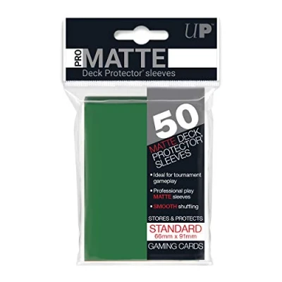 Image of Ultra Pro SLEEVES Matte d12 Card Game (Green)