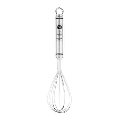 Image of Tala Stainless Steel Balloon Whisk, Ideal tool for beating, stirring, whisking, a wide range of foods when cooking and baking, Full length 25cm, dishwasher safe