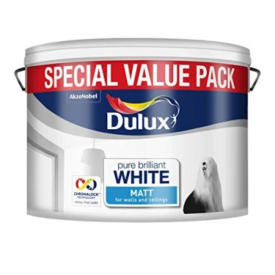 Image of Dulux Matt Paint, 7 L Pure Brilliant White