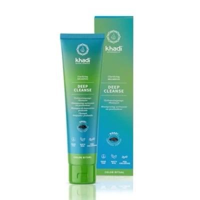 Image of khadi deep CLEANSE Ayurvedic clarifying Shampoo I 150ml Intensive cleansing of hair &amp; scalp 100% natural, silicone sulphate free Certified natural cosmetics