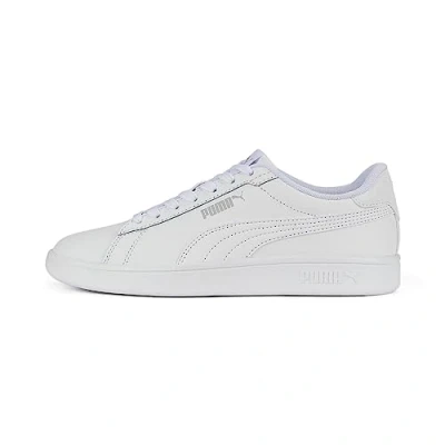 Image of Puma Unisex Kids Smash 3.0 L Jr Sneaker, White Cool Light Gray, 5 UK