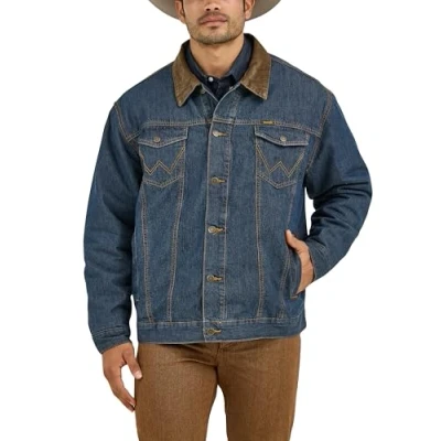 Image of Wrangler Men&#039;s 74265rt COAT, Denim/Blanket, L