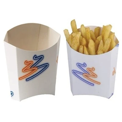 Image of MustBeBonkers 15 x LARGE CHIP HOLDER SCOOPS SCOOP BOXES FAST FOOD TAKEAWAY MEAL TRAYS