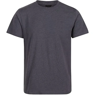 Image of Regatta Professional Mens Pro Soft Touch Cotton Short Sleeved T Shirt Seal Grey