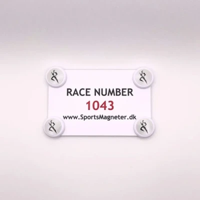 Image of SportsMagneter Running Magnets 4 Pack, White/Black, Enhance Your Run with Secure Gear Attachment