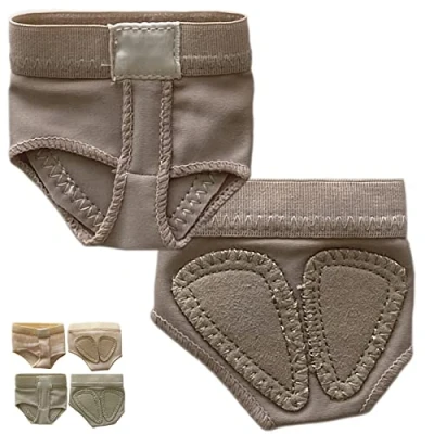Image of DANCEYOU Dance Foot Thongs Ballet Wear Nude Lyrical Shoes Toe Pad Support, Upgraded 1 Pair M