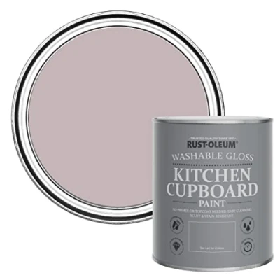 Image of Rust Oleum Purple Kitchen Cupboard Paint in Gloss Finish Lilac Wine 750ml