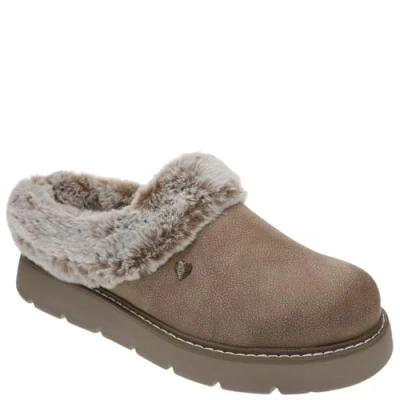 Image of Skechers Women&#039;s Keepsakes Lite Cozy Blend Slipper, Taupe, 2.5 UK