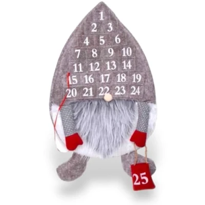 Image of Plush Gonk Fill Christmas Treat Advent Calendar 1 25 Countdown To (Grey)