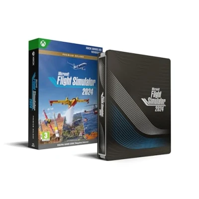 Image of Microsoft Flight Simulator 2024 Premium Deluxe SteelBook® Edition Xbox Series XS and Windows Digital Code