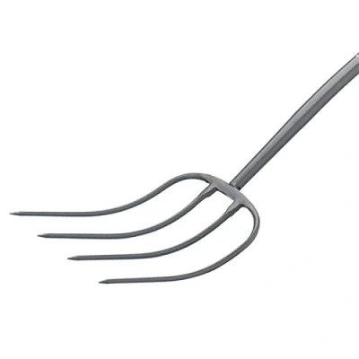 Image of Bulldog 4 Prong Metal Handle Manure Fork