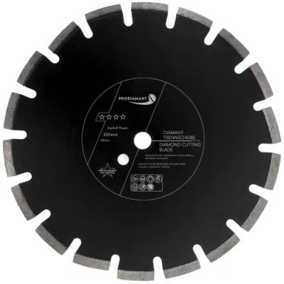 Image of PRODIAMANT diamond cutting disc 300 mm 12 inch x 20 abrasive for asphalt, screed, lightweight concrete, fresh sandstone and fireclay