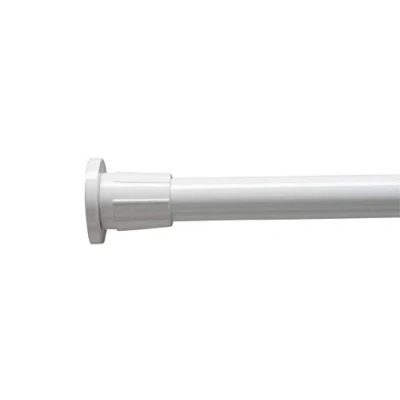 Image of Croydex Telescopic Shower Curtain Rod Extends from 1060mm to 1830mm White