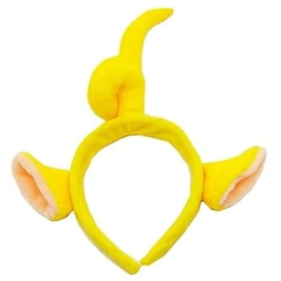 Image of jokeshop Teletubbie Headband with Ears Teletubbies Tulle Adult Fancy Dress 90&#039;s Cartoon Character TV Program Book Day (Yellow Laa Laa)