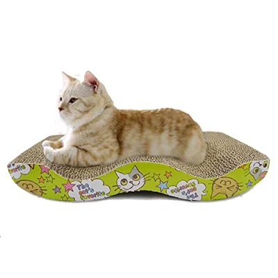 Image of Shoze Cat Scratcher Pad Kitten Cardboard Corrugated Scratching Sofa Bed Board Mat