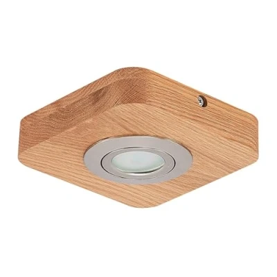 Image of Ceiling Light &#039;Mikari&#039; (Modern) in Brown Made of Wood for e.g. Living Room &amp; Dining (1 Source,) from Lindby floodlight, Spotlight